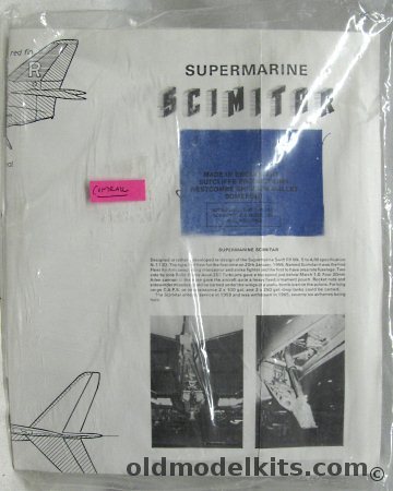 Contrail 1/48 Supermarine Scimitar with Metal Details and Decals - Bagged plastic model kit